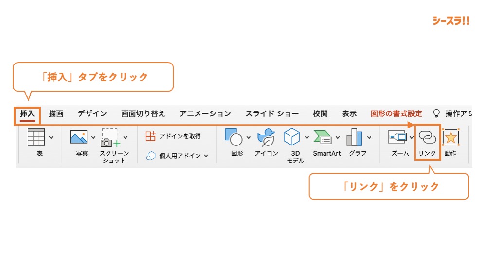 リンクの挿入